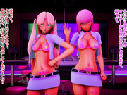 [MMD]凛と桜で高級マッサージバー(セリフ付き)